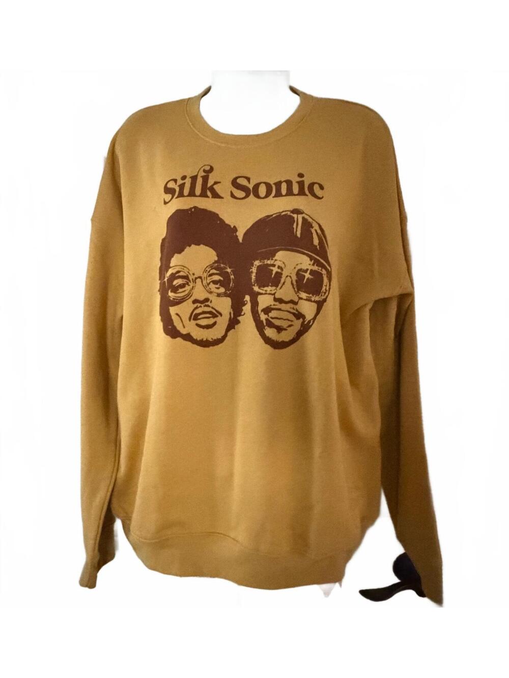 NWOT Bella+Canvas Silk Sonic Crewneck Sweatshirt Men’s size L